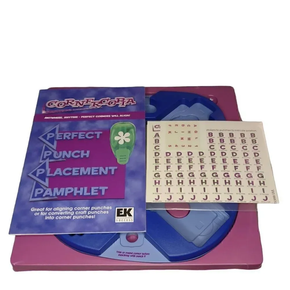 EK Success Cornercopia Corner Punch Aligner Converts Craft Punches To Corners